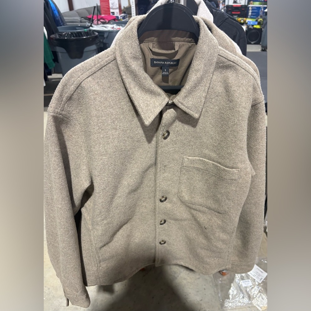 Banana Republic Men's Heritage Shirt Jacket, Tan